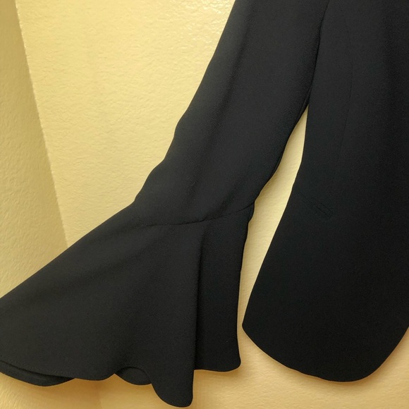 Zara long bell sleeve open front blazer size S - Picture 6 of 10